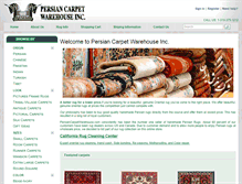 Tablet Screenshot of persiancarpetwarehouse.com